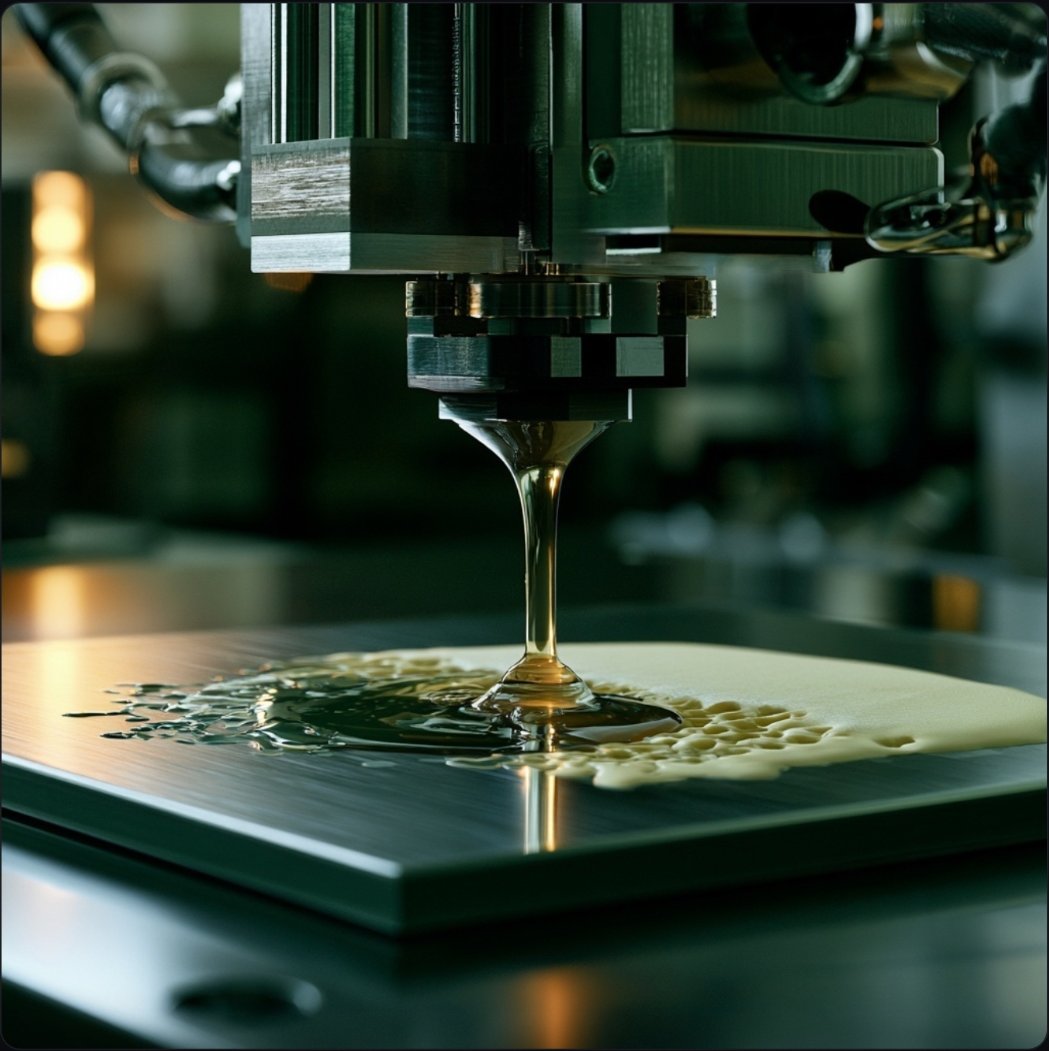 Precision dispense onto target substrate